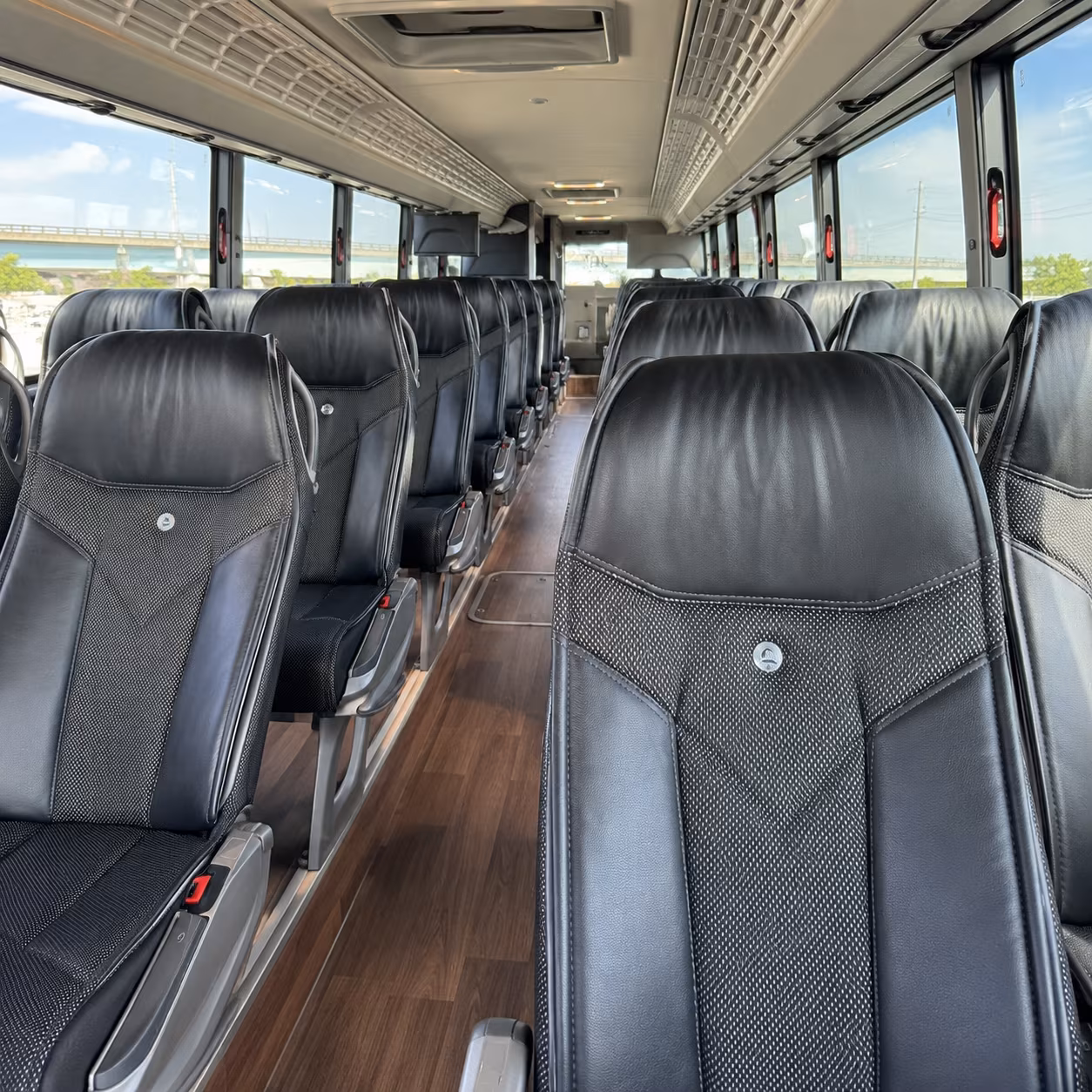 st clair shores charter bus interior