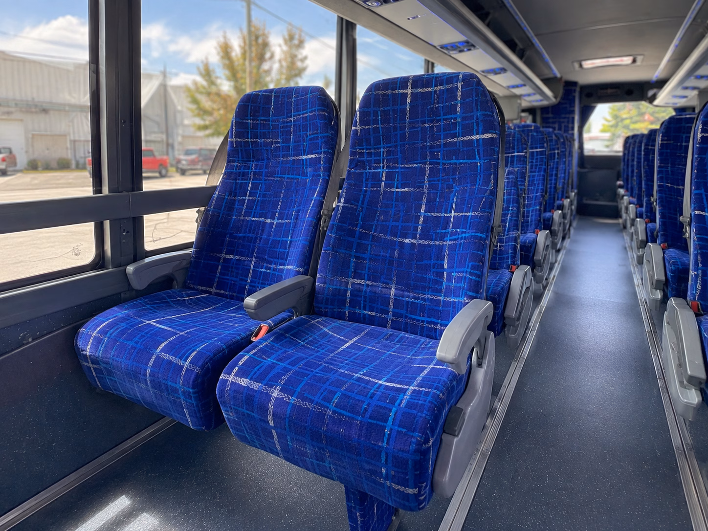 st clair shores charter bus rental interior