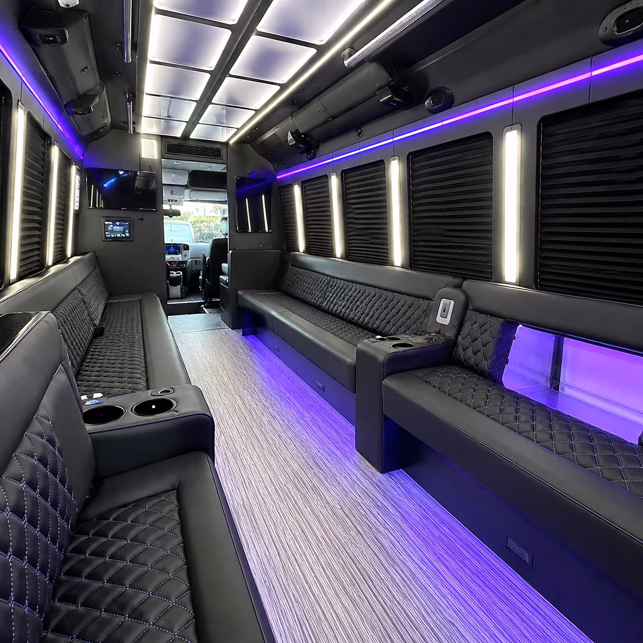 st clair shores party bus rental interior